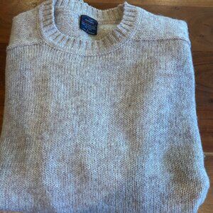 Carl Michaels 100% Shetland Wool Pullover Sweater, L